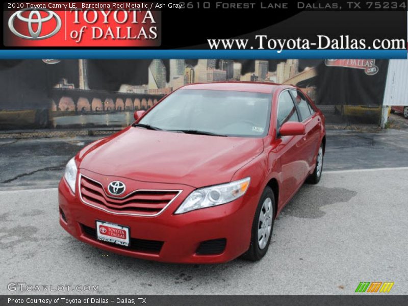 Barcelona Red Metallic / Ash Gray 2010 Toyota Camry LE