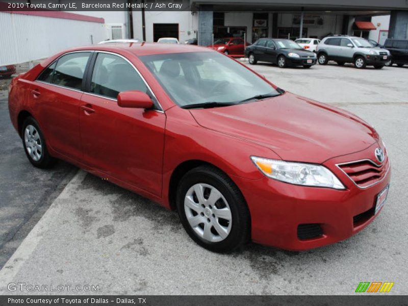 Barcelona Red Metallic / Ash Gray 2010 Toyota Camry LE