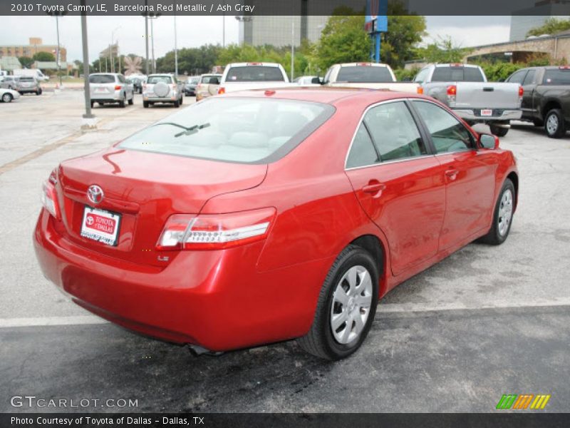 Barcelona Red Metallic / Ash Gray 2010 Toyota Camry LE