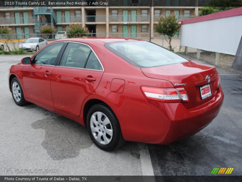 Barcelona Red Metallic / Ash Gray 2010 Toyota Camry LE