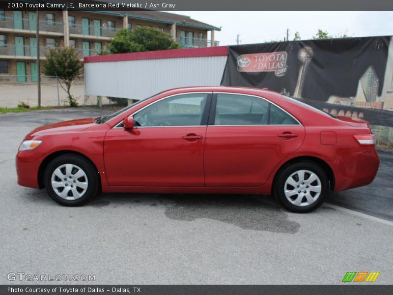 Barcelona Red Metallic / Ash Gray 2010 Toyota Camry LE