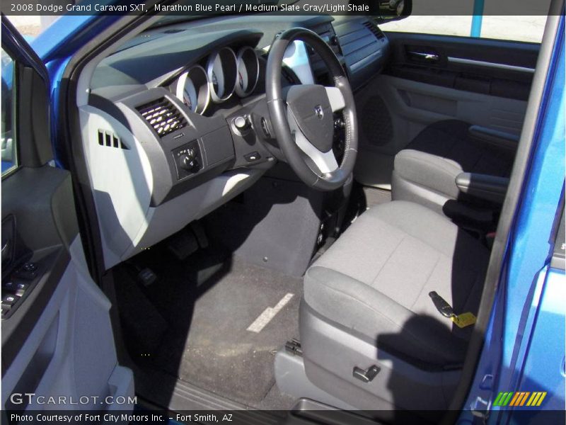 Marathon Blue Pearl / Medium Slate Gray/Light Shale 2008 Dodge Grand Caravan SXT
