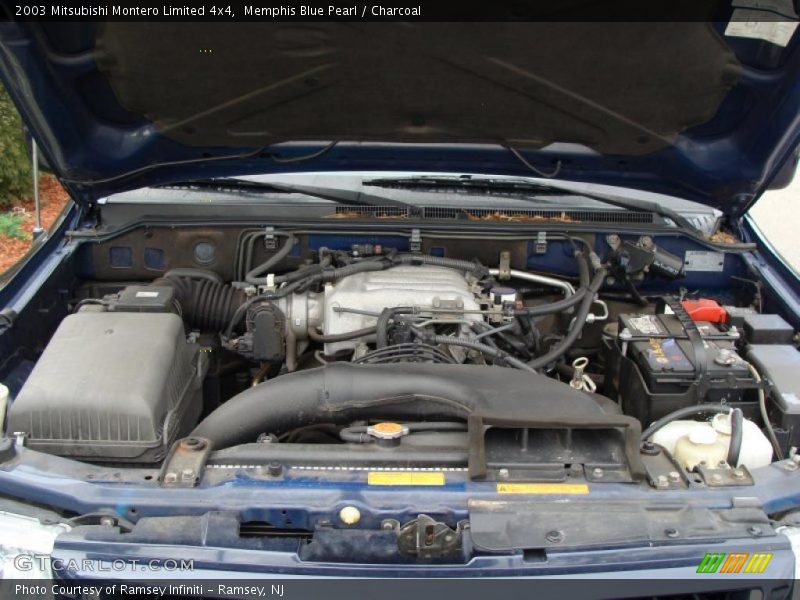 Memphis Blue Pearl / Charcoal 2003 Mitsubishi Montero Limited 4x4