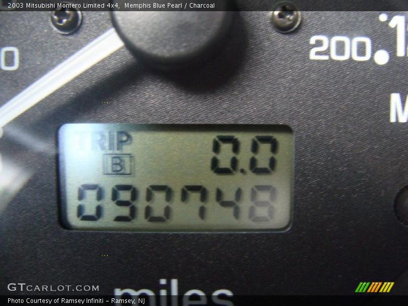 Memphis Blue Pearl / Charcoal 2003 Mitsubishi Montero Limited 4x4