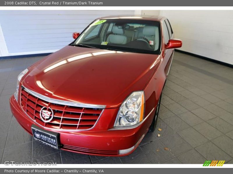 Crystal Red / Titanium/Dark Titanium 2008 Cadillac DTS