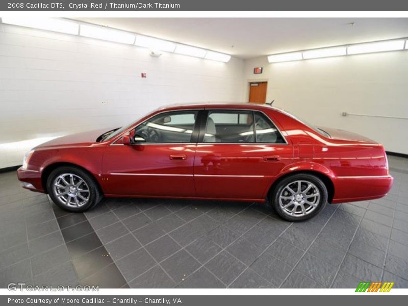 Crystal Red / Titanium/Dark Titanium 2008 Cadillac DTS