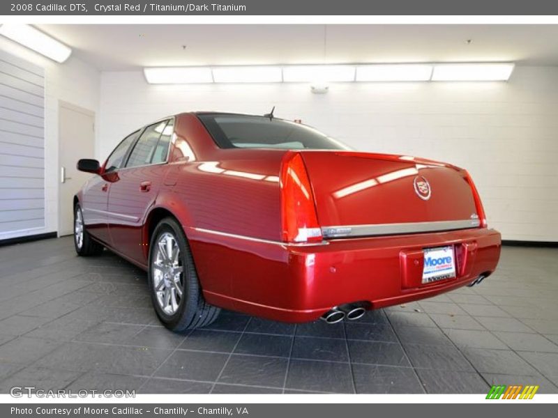 Crystal Red / Titanium/Dark Titanium 2008 Cadillac DTS