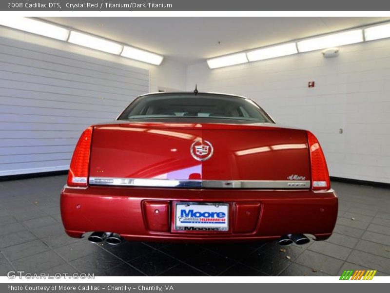 Crystal Red / Titanium/Dark Titanium 2008 Cadillac DTS