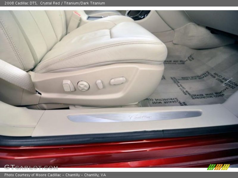 Crystal Red / Titanium/Dark Titanium 2008 Cadillac DTS