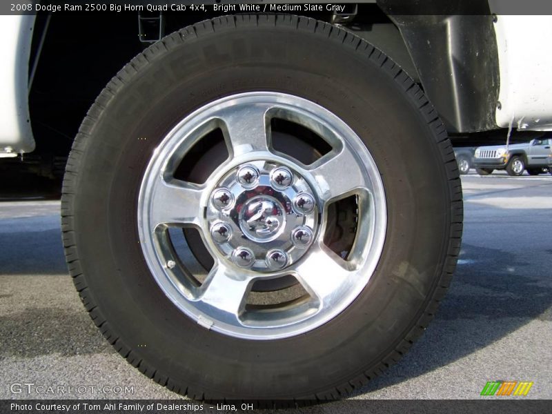 Bright White / Medium Slate Gray 2008 Dodge Ram 2500 Big Horn Quad Cab 4x4