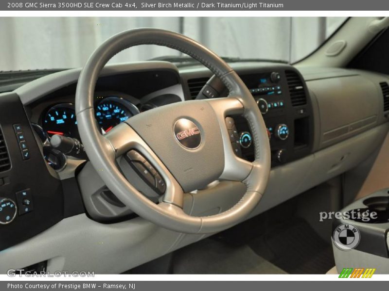 Silver Birch Metallic / Dark Titanium/Light Titanium 2008 GMC Sierra 3500HD SLE Crew Cab 4x4