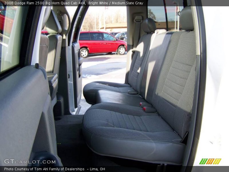 Bright White / Medium Slate Gray 2008 Dodge Ram 2500 Big Horn Quad Cab 4x4