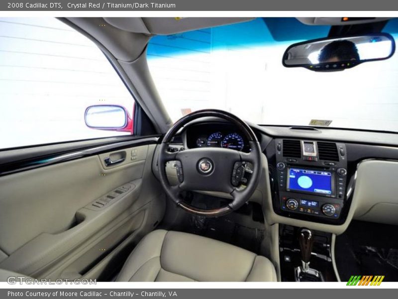 Crystal Red / Titanium/Dark Titanium 2008 Cadillac DTS