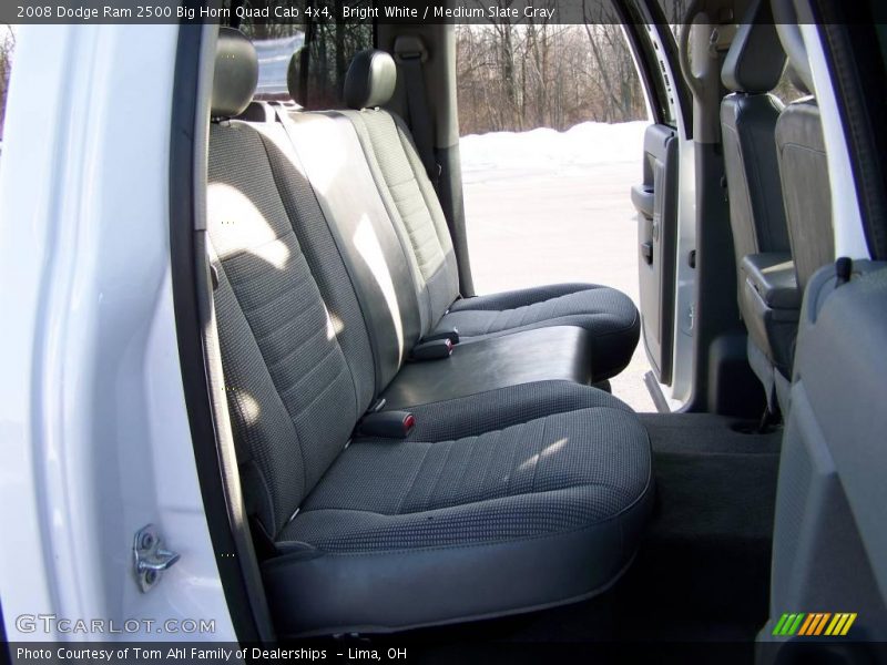 Bright White / Medium Slate Gray 2008 Dodge Ram 2500 Big Horn Quad Cab 4x4
