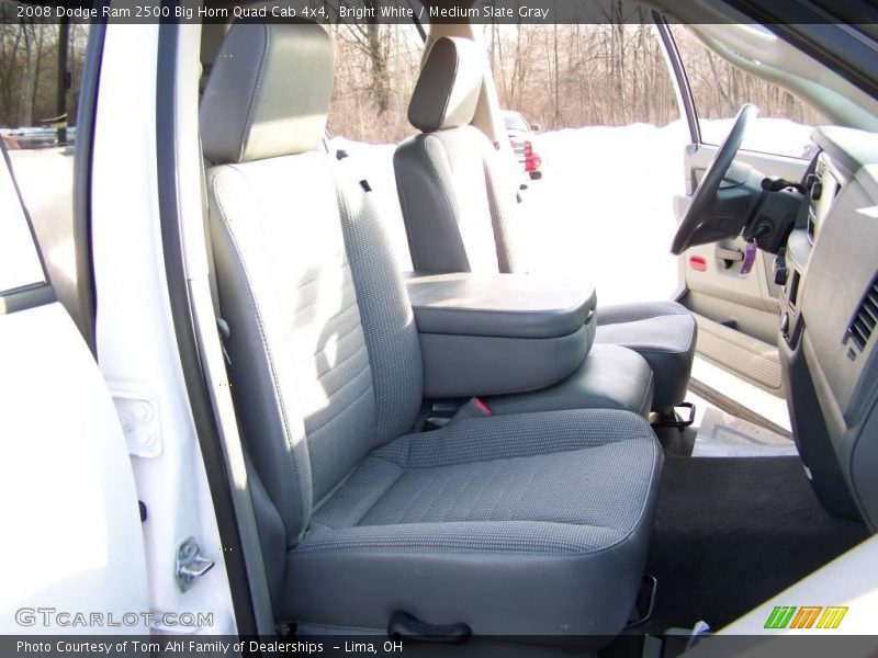 Bright White / Medium Slate Gray 2008 Dodge Ram 2500 Big Horn Quad Cab 4x4