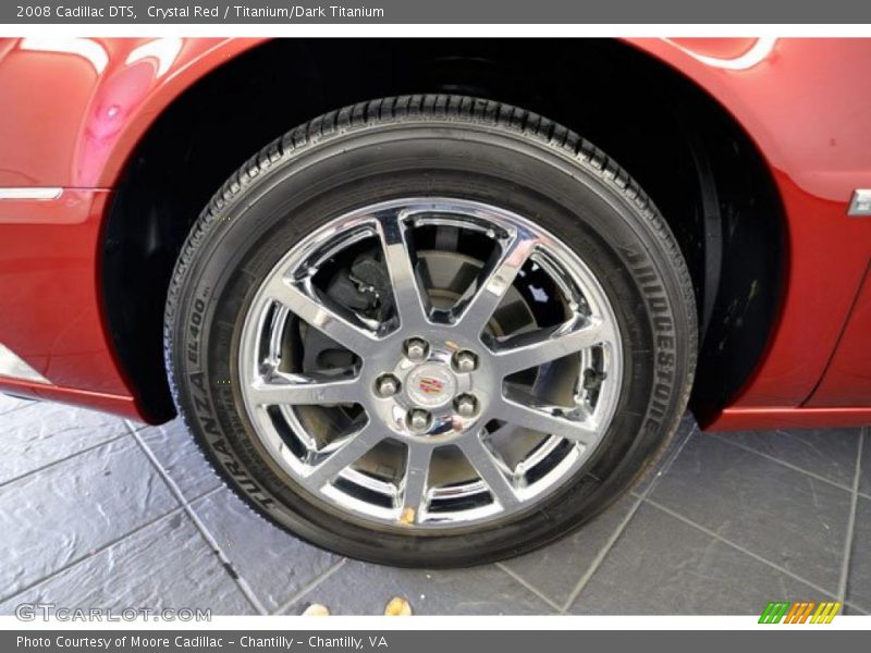 Crystal Red / Titanium/Dark Titanium 2008 Cadillac DTS