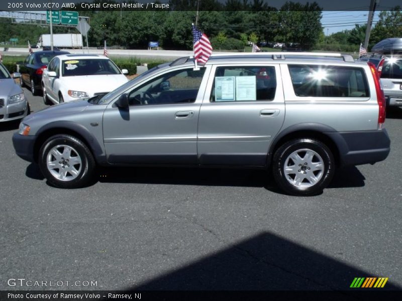 Crystal Green Metallic / Taupe 2005 Volvo XC70 AWD