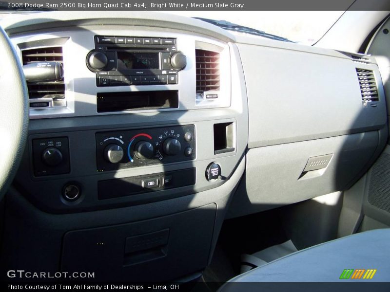 Bright White / Medium Slate Gray 2008 Dodge Ram 2500 Big Horn Quad Cab 4x4