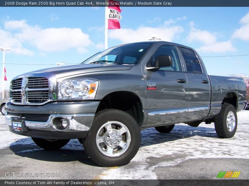 Mineral Gray Metallic / Medium Slate Gray 2008 Dodge Ram 2500 Big Horn Quad Cab 4x4