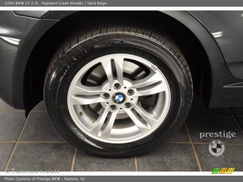 Highland Green Metallic / Sand Beige 2006 BMW X3 3.0i