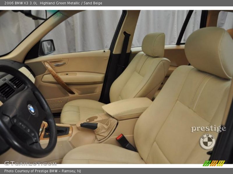 Highland Green Metallic / Sand Beige 2006 BMW X3 3.0i