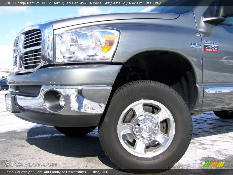 Mineral Gray Metallic / Medium Slate Gray 2008 Dodge Ram 2500 Big Horn Quad Cab 4x4