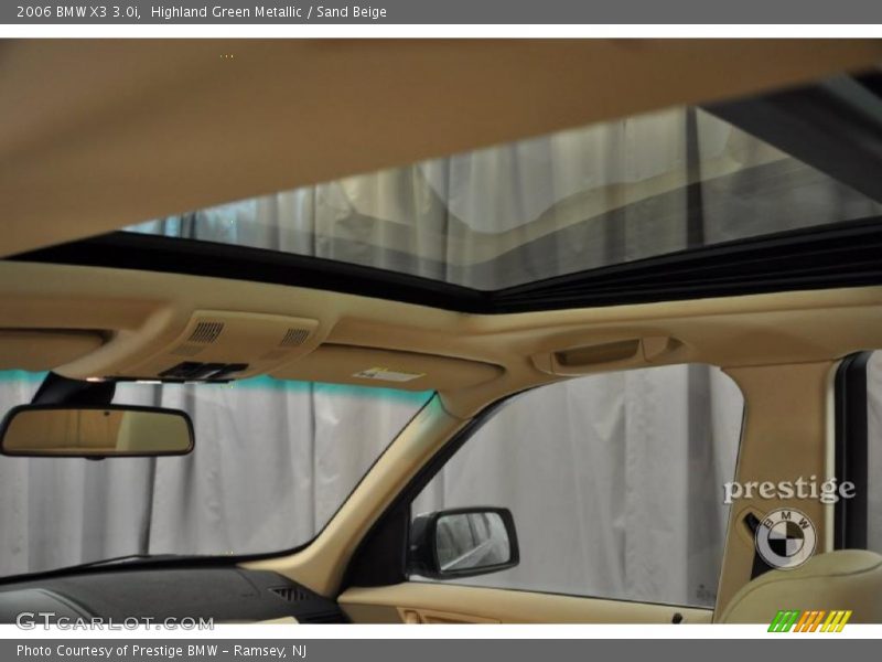 Highland Green Metallic / Sand Beige 2006 BMW X3 3.0i