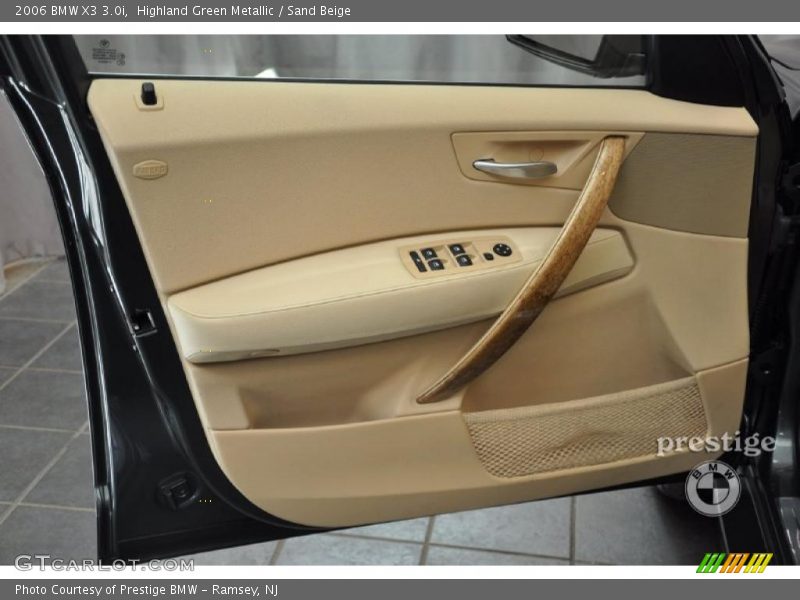 Highland Green Metallic / Sand Beige 2006 BMW X3 3.0i