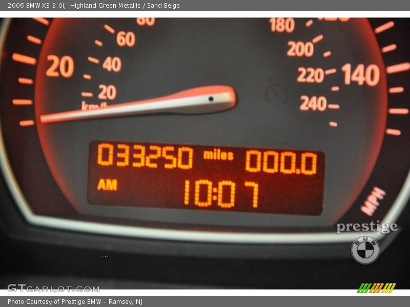 Highland Green Metallic / Sand Beige 2006 BMW X3 3.0i