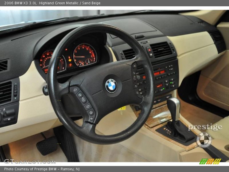 Highland Green Metallic / Sand Beige 2006 BMW X3 3.0i