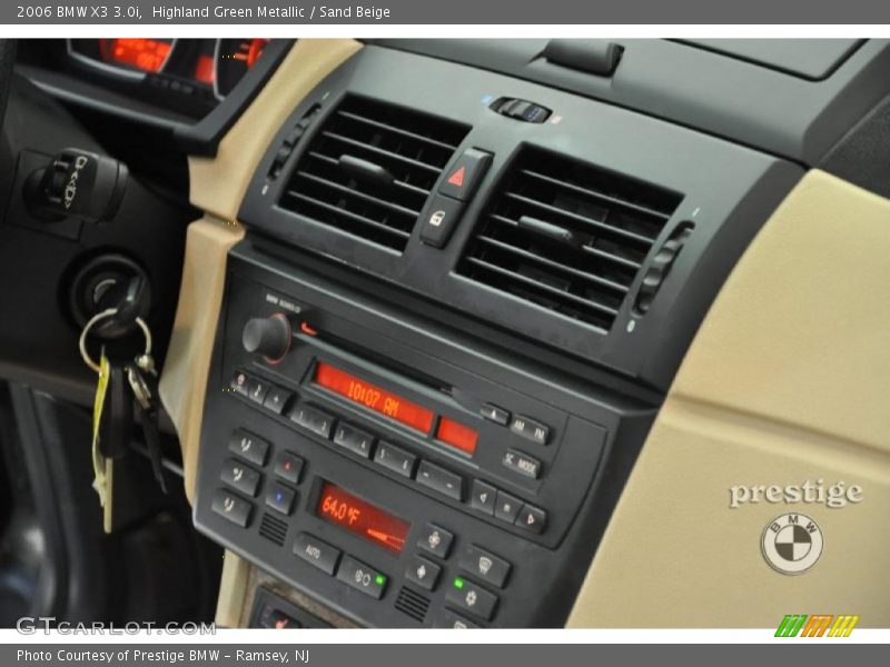 Highland Green Metallic / Sand Beige 2006 BMW X3 3.0i