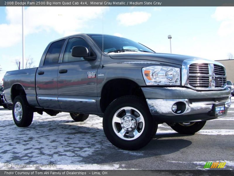 Mineral Gray Metallic / Medium Slate Gray 2008 Dodge Ram 2500 Big Horn Quad Cab 4x4