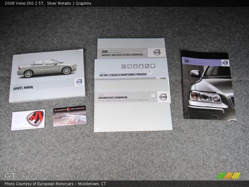 Silver Metallic / Graphite 2008 Volvo S60 2.5T