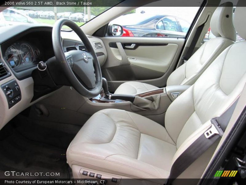 Black Stone / Taupe 2008 Volvo S60 2.5T AWD