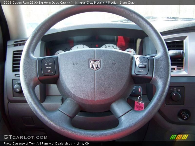 Mineral Gray Metallic / Medium Slate Gray 2008 Dodge Ram 2500 Big Horn Quad Cab 4x4