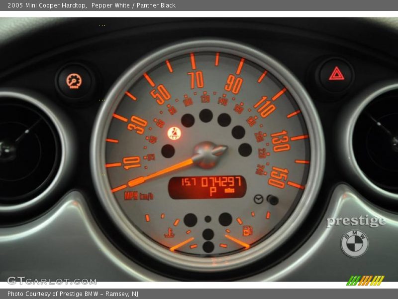 Pepper White / Panther Black 2005 Mini Cooper Hardtop