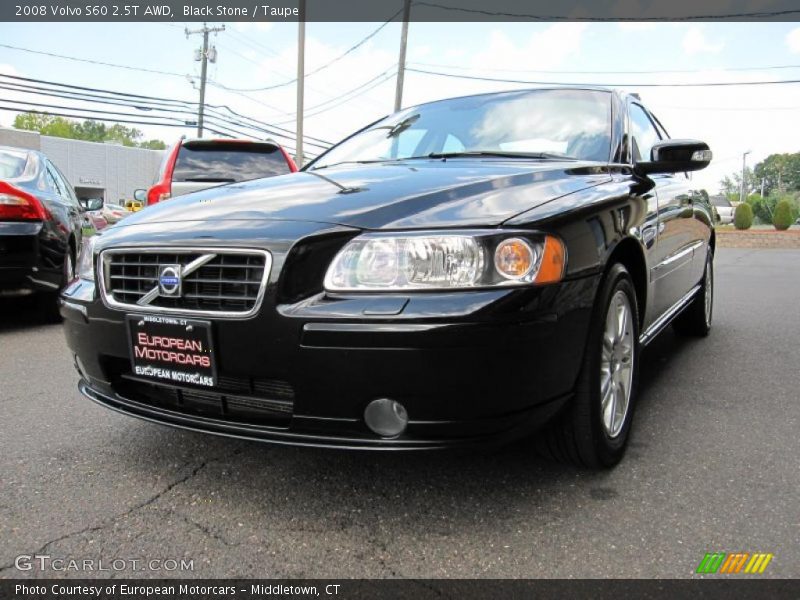 Black Stone / Taupe 2008 Volvo S60 2.5T AWD
