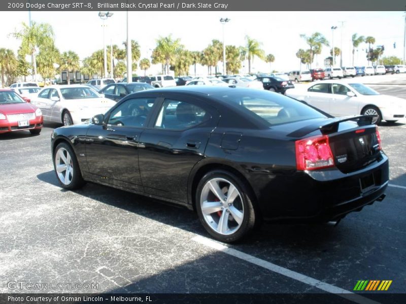 Brilliant Black Crystal Pearl / Dark Slate Gray 2009 Dodge Charger SRT-8
