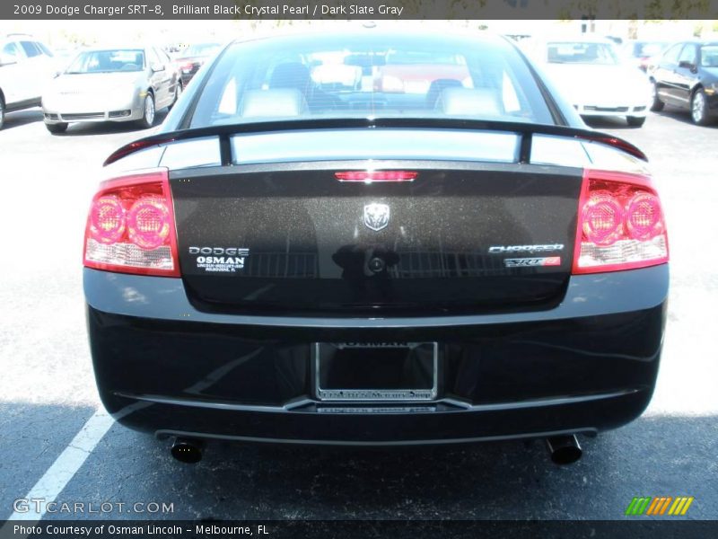 Brilliant Black Crystal Pearl / Dark Slate Gray 2009 Dodge Charger SRT-8