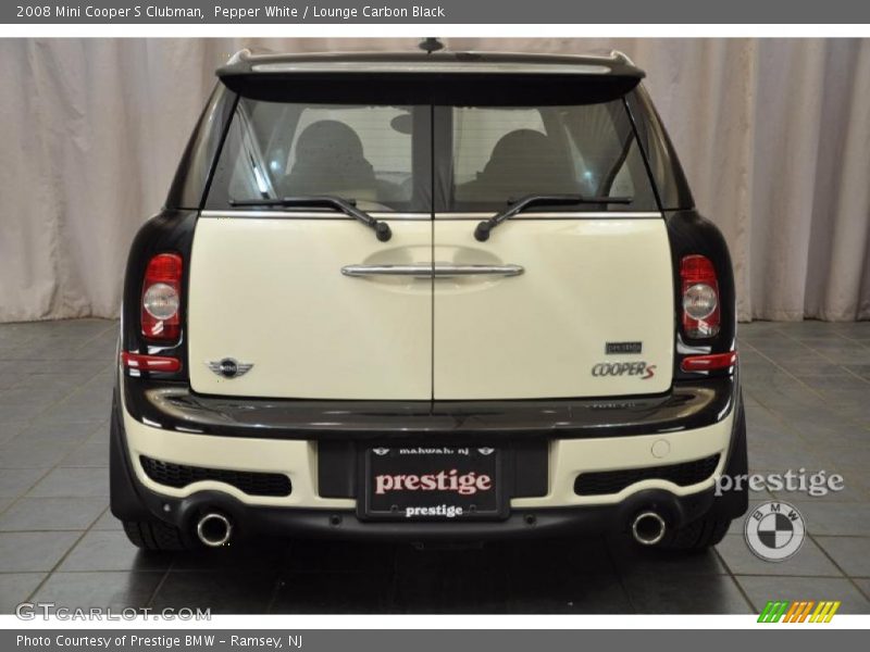 Pepper White / Lounge Carbon Black 2008 Mini Cooper S Clubman