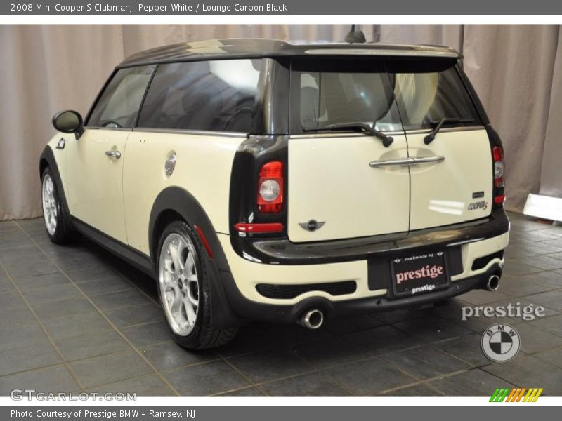 Pepper White / Lounge Carbon Black 2008 Mini Cooper S Clubman