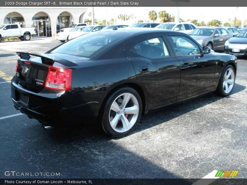 Brilliant Black Crystal Pearl / Dark Slate Gray 2009 Dodge Charger SRT-8
