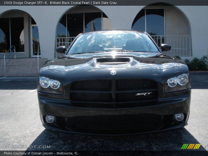 Brilliant Black Crystal Pearl / Dark Slate Gray 2009 Dodge Charger SRT-8