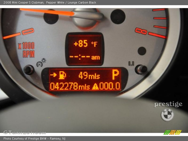 Pepper White / Lounge Carbon Black 2008 Mini Cooper S Clubman