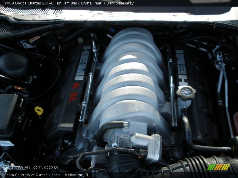 Brilliant Black Crystal Pearl / Dark Slate Gray 2009 Dodge Charger SRT-8