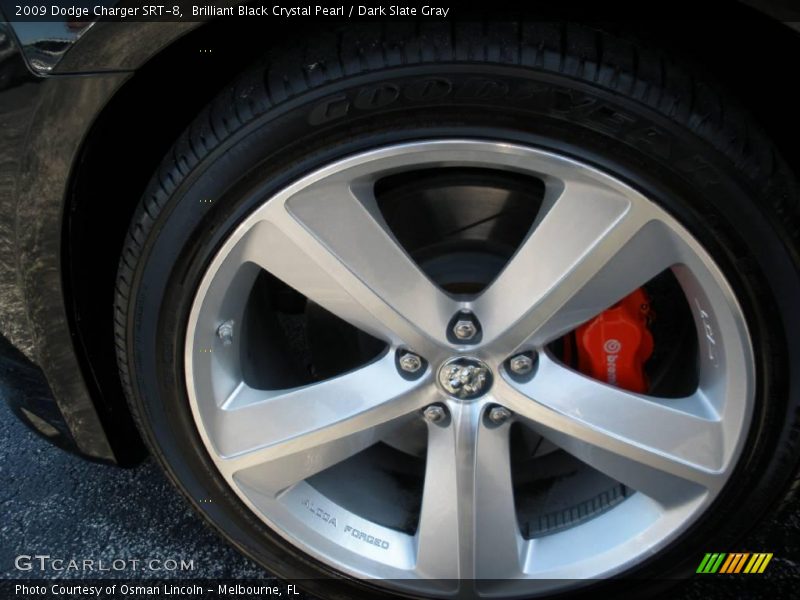 Brilliant Black Crystal Pearl / Dark Slate Gray 2009 Dodge Charger SRT-8