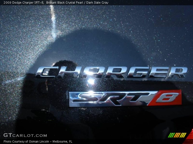 Brilliant Black Crystal Pearl / Dark Slate Gray 2009 Dodge Charger SRT-8