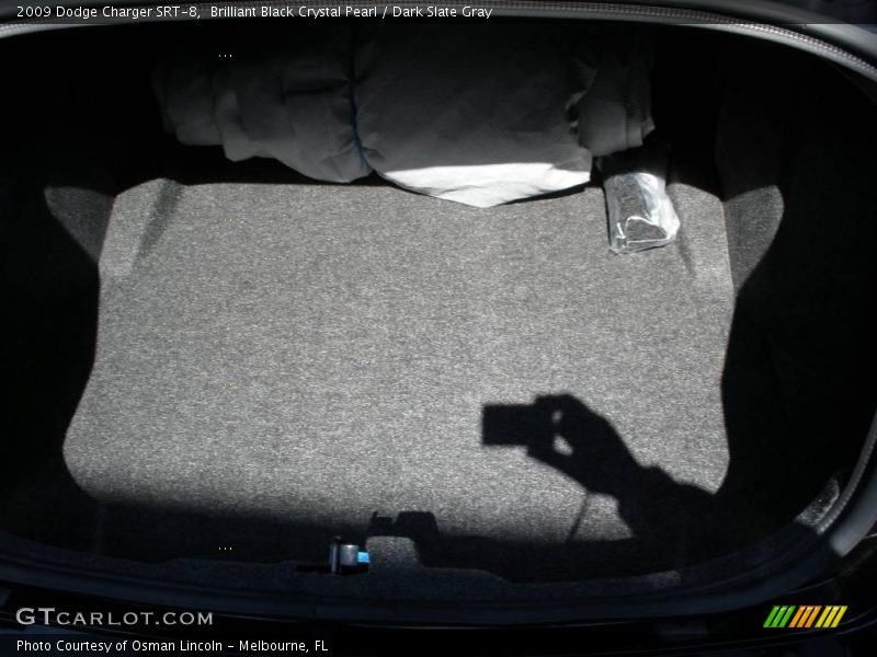 Brilliant Black Crystal Pearl / Dark Slate Gray 2009 Dodge Charger SRT-8