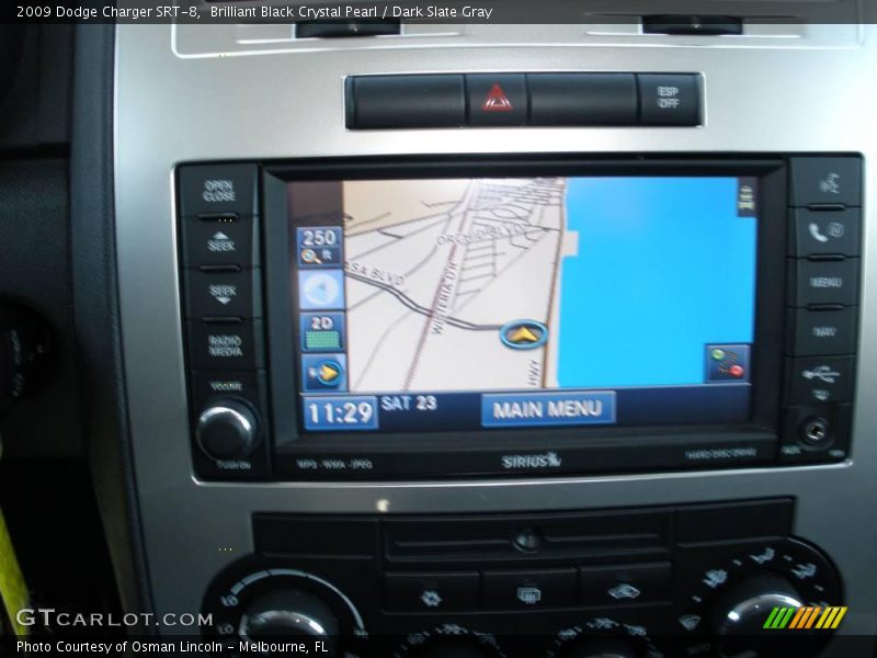 Brilliant Black Crystal Pearl / Dark Slate Gray 2009 Dodge Charger SRT-8
