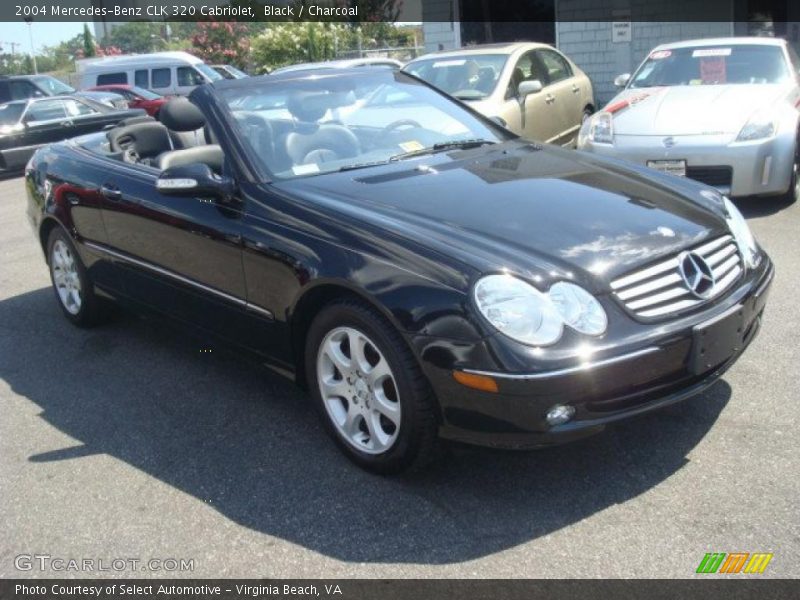 Black / Charcoal 2004 Mercedes-Benz CLK 320 Cabriolet